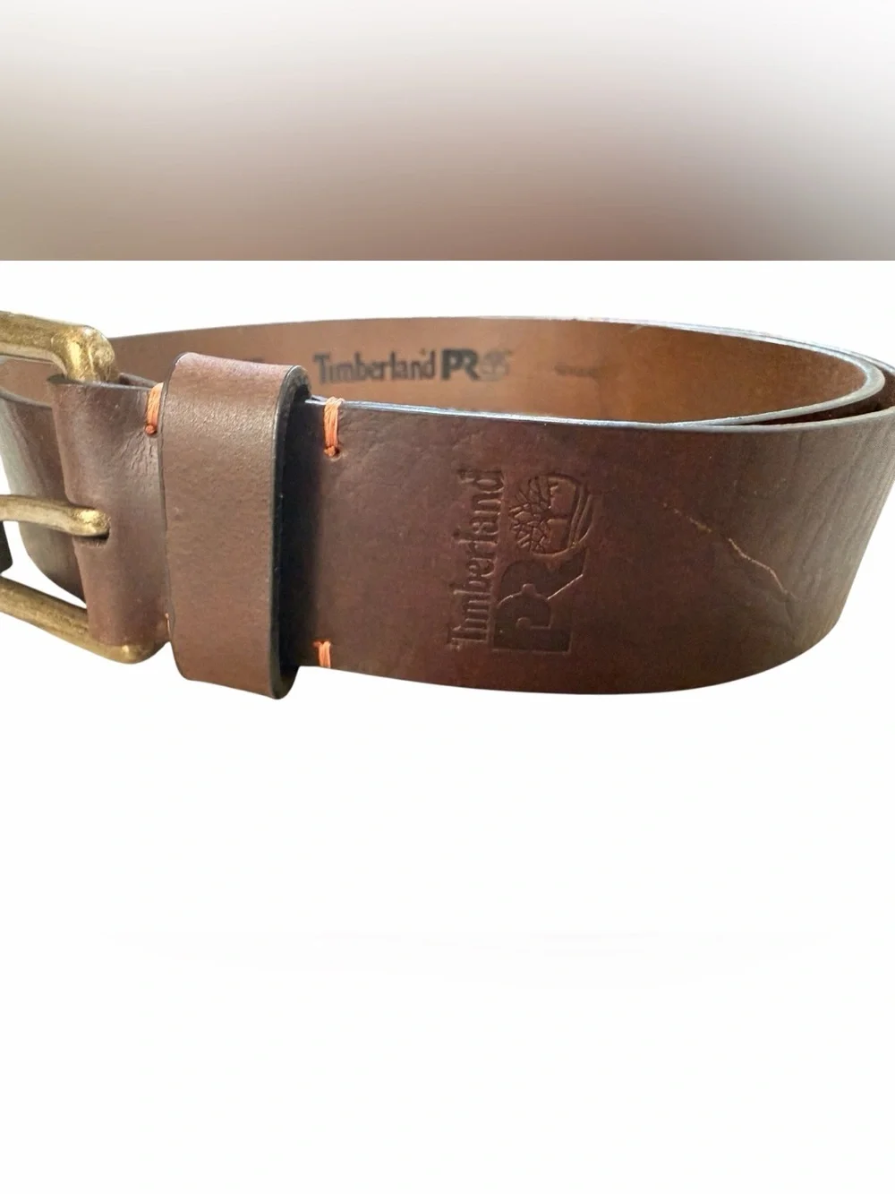 Timberland PRO Roller Buckle-Belt Genuine dark brown full-grain Leather Size 32
